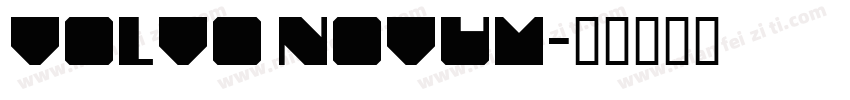 Volvo Novum字体转换